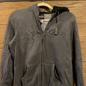 Harley-Davidson Zip-Up Hoodie - Size Small